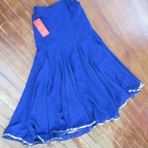 New Crepe chiffon Flair Sweep Latin Dance Skirt